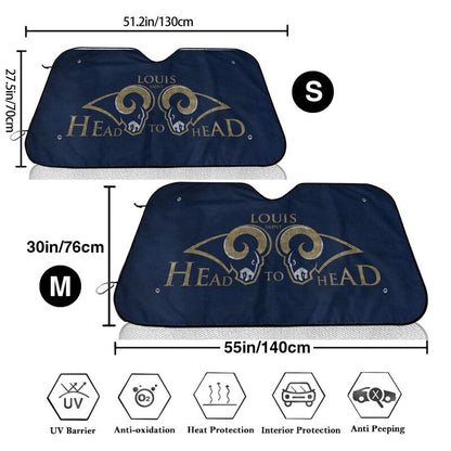 Los Angeles Rams 2 Print Car windshield sunshades is suitable for front Car windshield sunshades