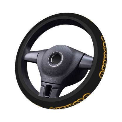 Pittsburgh Steelers 5 Printed breathable elastic steering wheel anti slip cover