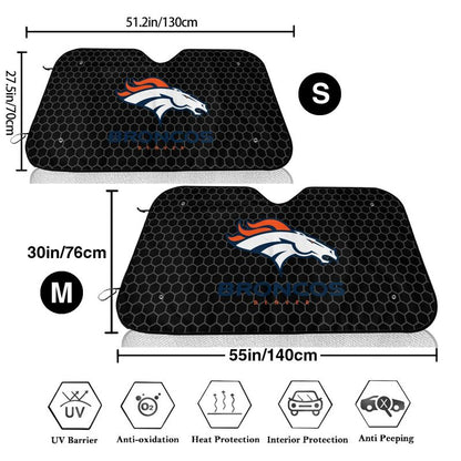Denver Broncos 2 Printed is suitable front Car windshield sunshades Car windshield sunshades
