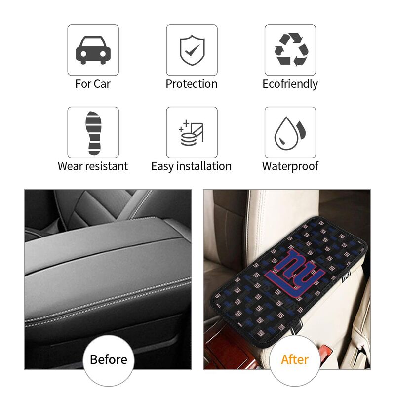 New York Giants printed Car handrail cushion Personalized car armrest cover