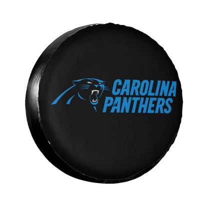 Carolina Panthers 2 car dustproof sunscreen tyre protective cover Tyre protective cover