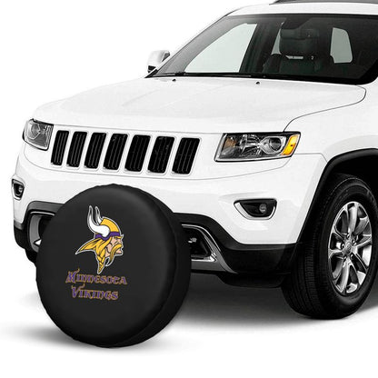 Minnesota Vikings 4 Car tire protective cover waterproof and dustproof tire cover