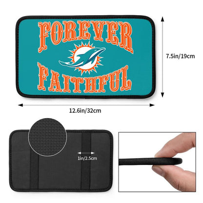 Miami Dolphins Print car armrest box cover armrest protective cover