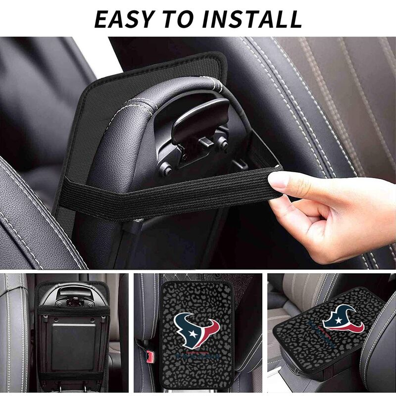 Houston Texans printed Car handrail box cushion Personalized car armrest cover