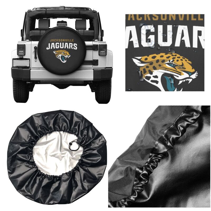 Jacksonville Jaguars 2 Print tire protection covers car sunscreen tire protection covers