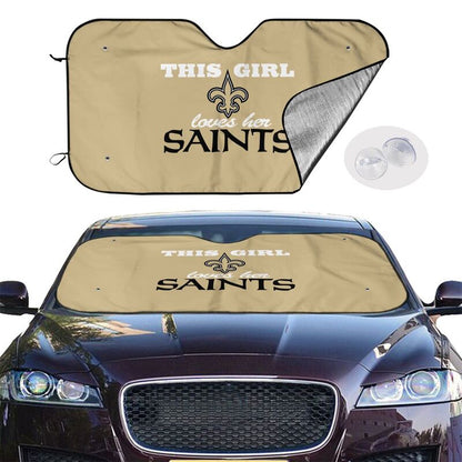 New Orleans Saints Printing multi size car front windshield sunshade car windshield sunshade
