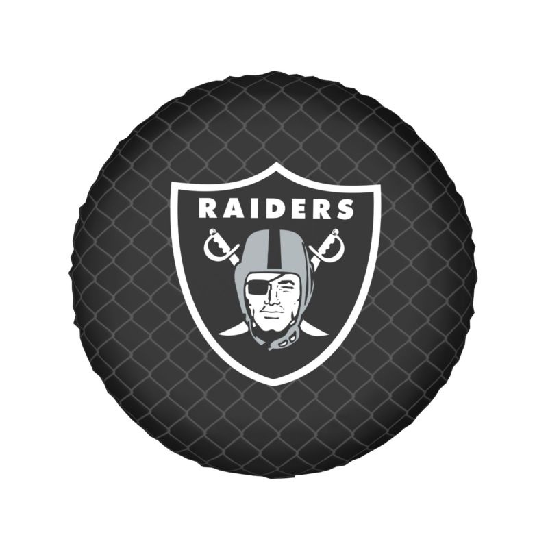 Las Vegas Raiders Grid background car tire waterproof dustproof protective cover