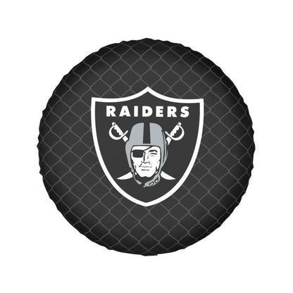 Las Vegas Raiders Grid background car tire waterproof dustproof protective cover