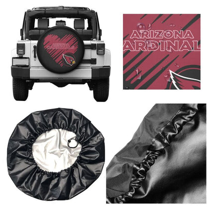 Arizona Cardinals Printed car spare tire dust protection cover tire protection cover