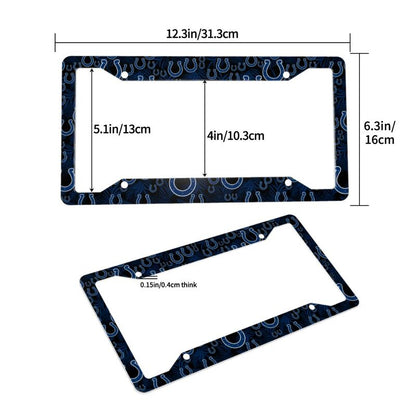 Indianapolis Colts Print Car license plate frame four hole license plate holder (one pair)