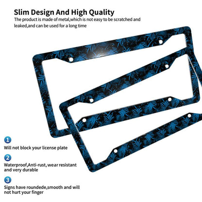 Carolina Panthers Print Car license plate frame four hole license plate holder (one pair)