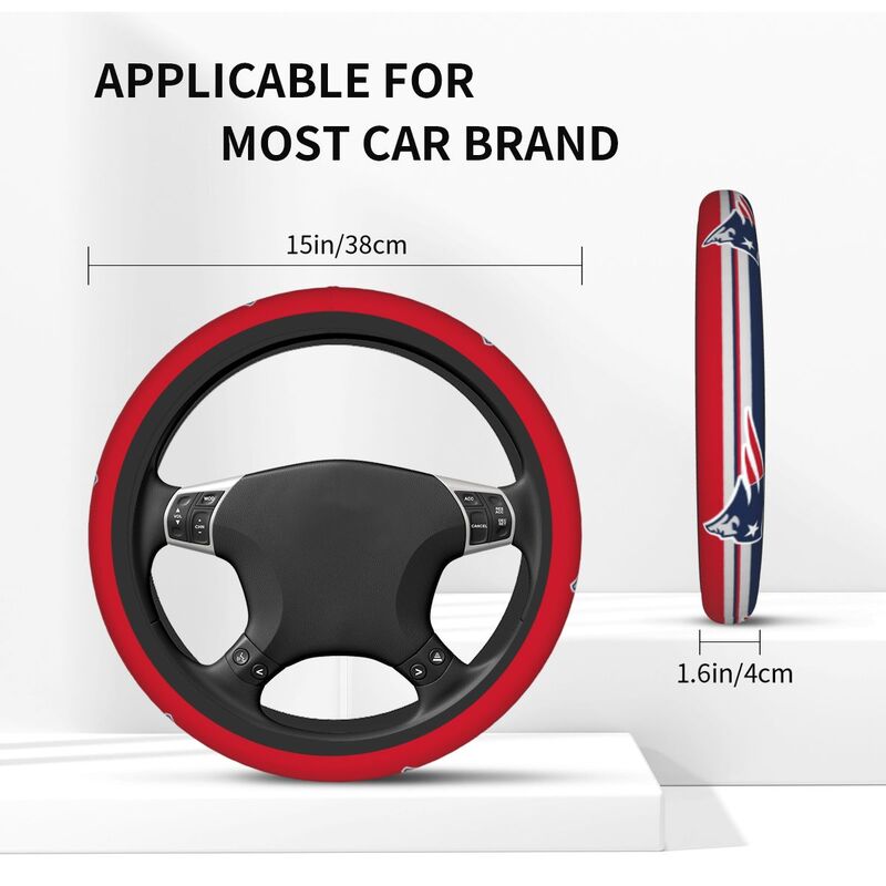 New England Patriots Printed elastic steering wheel cover car steering wheel protective cover