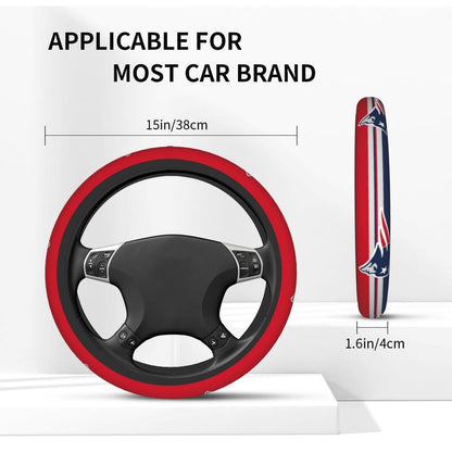 New England Patriots Printed elastic steering wheel cover car steering wheel protective cover
