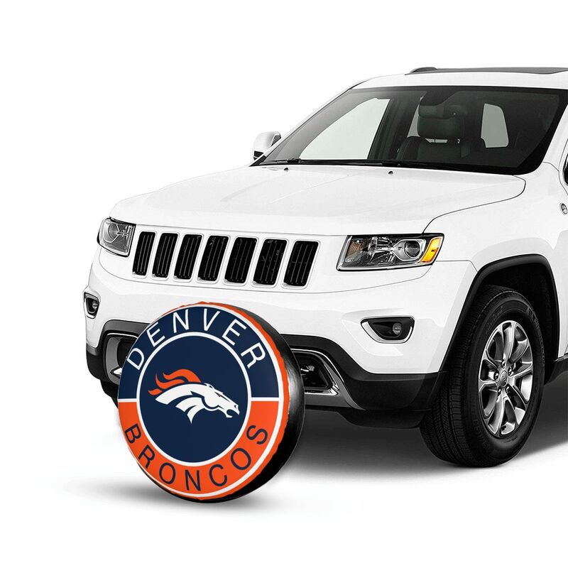 Denver Broncos Printed tire protection cover car spare tire dust protection covers