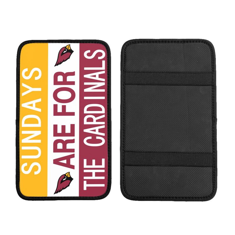 Arizona Cardinals Personalized printed car armrest cover Car handrail box cushion