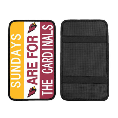 Arizona Cardinals Personalized printed car armrest cover Car handrail box cushion