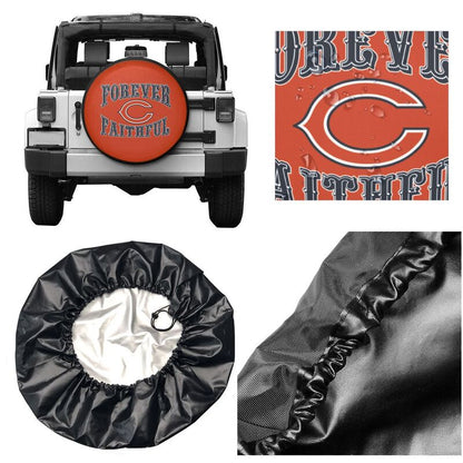 Chicago Bears Printing car spare tire dust protection cover tire protection cover