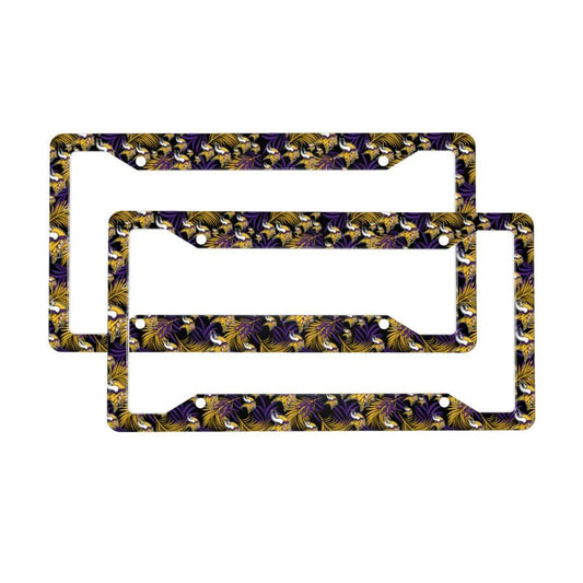 Minnesota Vikings Print Car license plate frame four hole license plate holder (one pair)