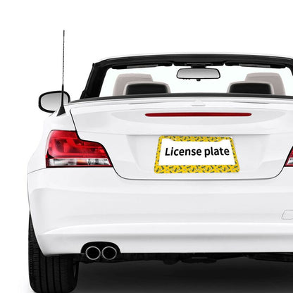 Los Angeles Rams Print front rear license plate holder circular hole license plate holder (one pair)