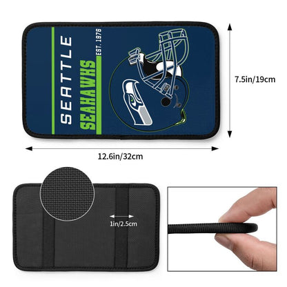 Seattle Seahawks Print car armrest box cushion armrest protective cover