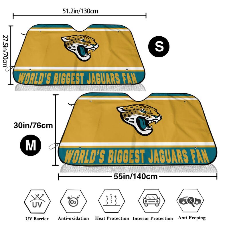 Jacksonville Jaguars Printing is suitable for car front windshield sunshades Car windshield sunshades