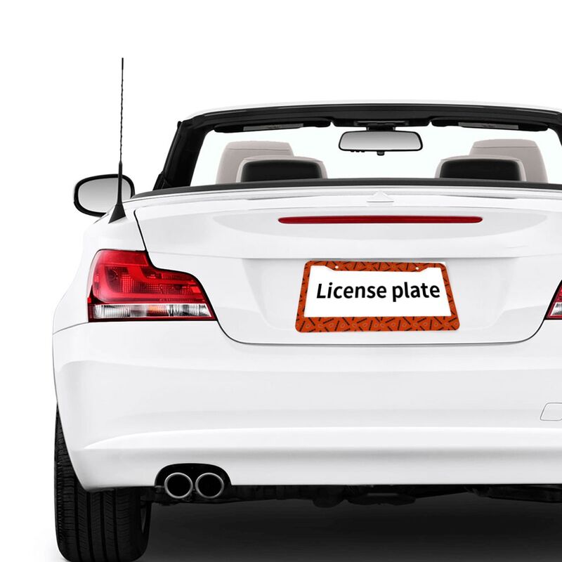 Chicago Bears Print front rear license plate holder circular hole license plate holder (one pair)
