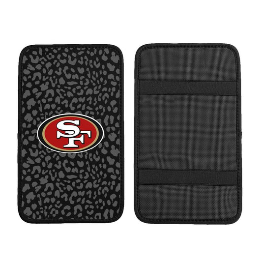 San Francisco 49ers 2 printed Car handrail box cushion Personalized car armrest cover