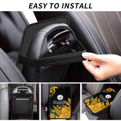 Pittsburgh Steelers Car armrest box protective cover car center console armrest pad