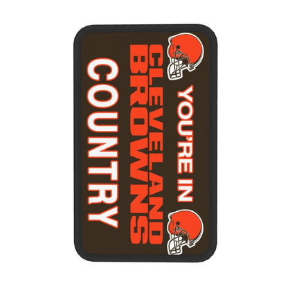 Cleveland Browns Printed car armrest box pad elbow support pad
