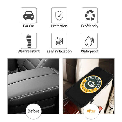 Green Bay Packers print car armrest protective cover Car center console armrest pad
