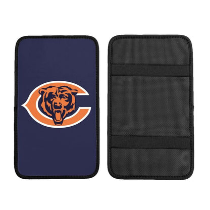 Car armrest box pad Chicago Bears Printed central armrest box cushion protective pad