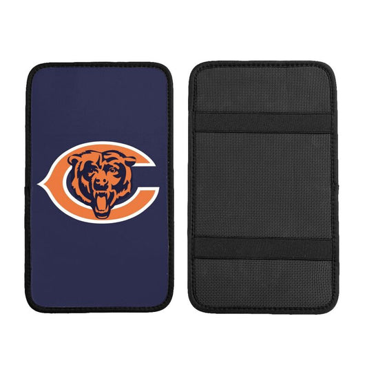 Car armrest box pad Chicago Bears Printed central armrest box cushion protective pad