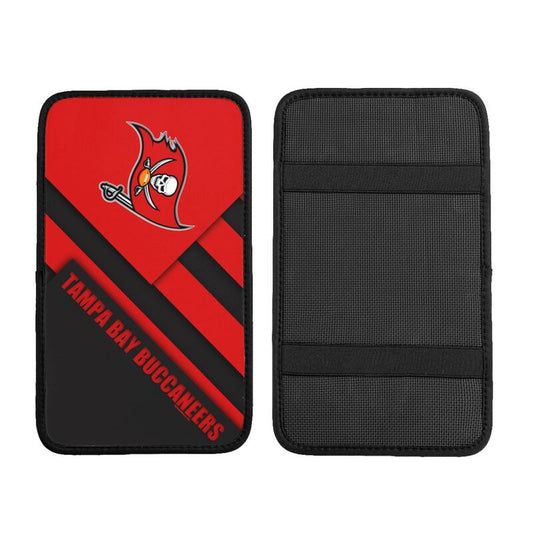 Car armrest box pad Tampa Bay Buccaneers 2 Printed center armrest box pad protective pad