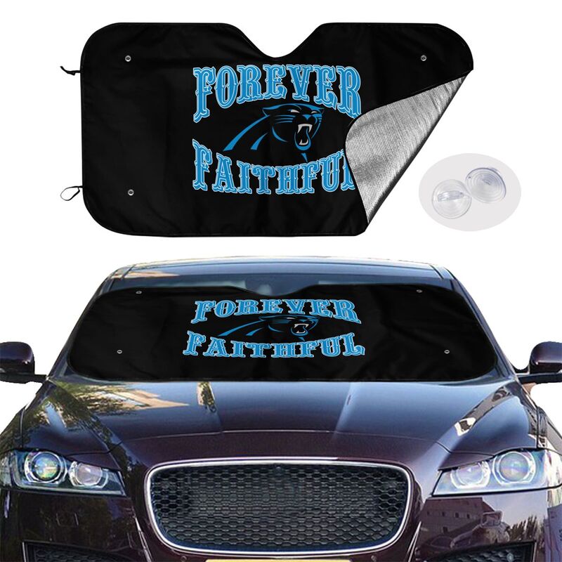 Carolina Panthers Printing car multi size front windshield sunshade car windshield sunshade