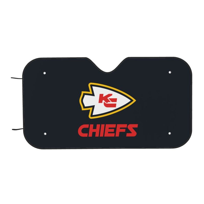 Kansas City Chiefs 2 Print suitable for front Car windshield sunshades Car windshield sunshades