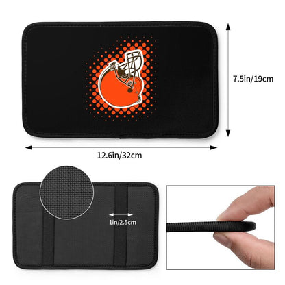 Cleveland Browns Printed car armrest box cushion armrest protective cover