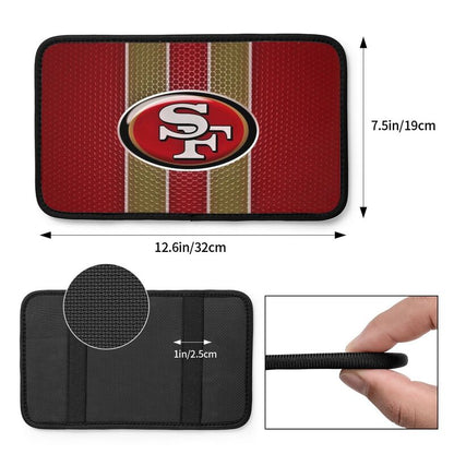 Car armrest box pad San Francisco 49ers 4 Printed central armrest box cushion protective pad