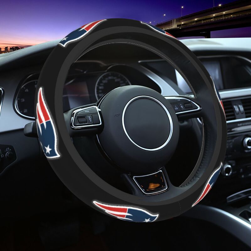 New England Patriots 1 Printed breathable elastic steering wheel cover