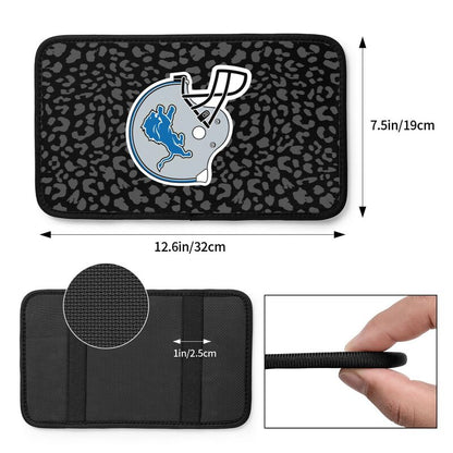 Detroit Lions 2 print Car handrail box cushion Personalized car armrest cover