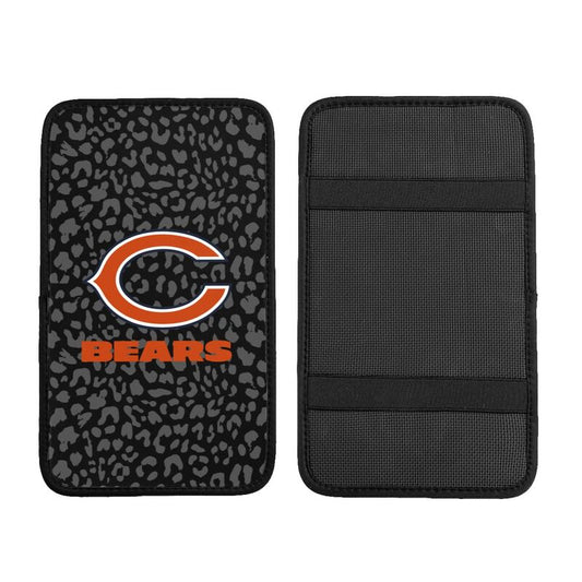 Chicago Bears print Car handrail box cushion Personalized car armrest cover