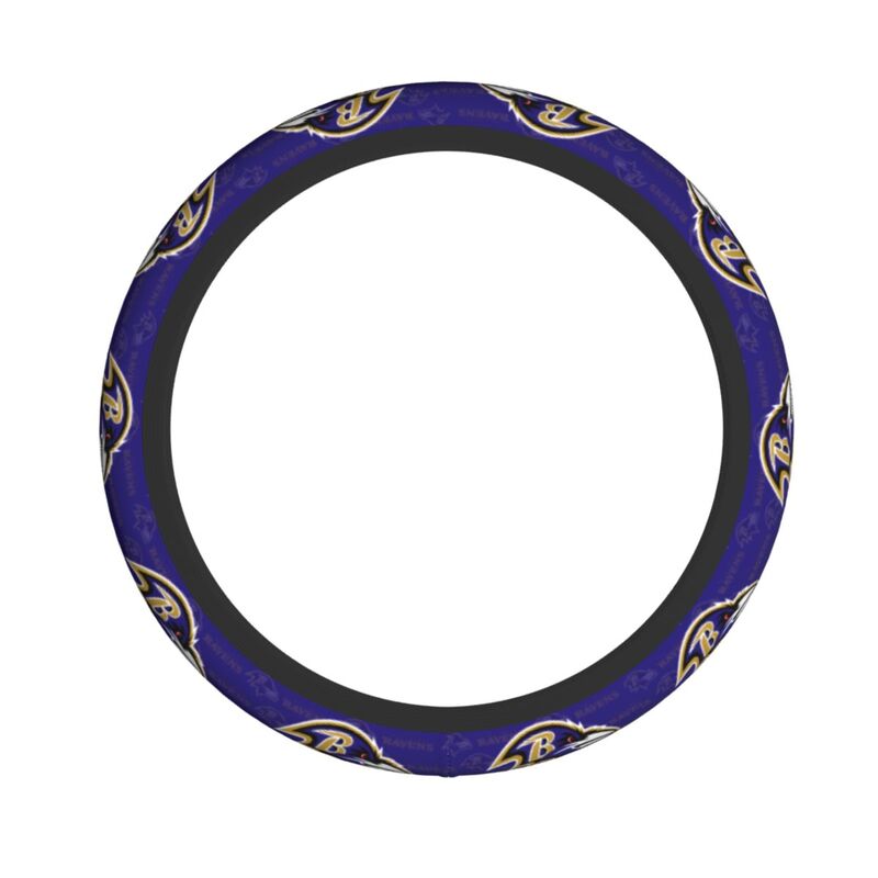 Baltimore Ravens Printed elastic steering wheel cover breathable protective cover