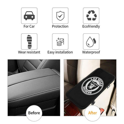 Car armrest box pad Las Vegas Raiders Printed central armrest box pad anti slip pad