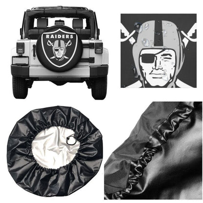 Las Vegas Raiders car dustproof sunscreen tyre protective cover Tyre protective cover