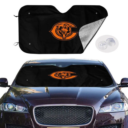 Chicago Bears 3 Print suitable for front Car windshield sunshades Car windshield sunshades