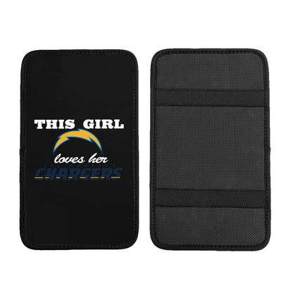 San Diego Chargers Printing car center console pad car armrest protective cover