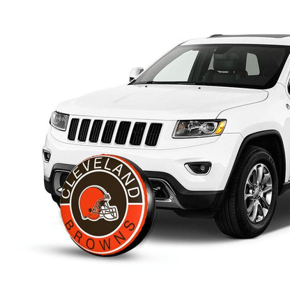 Cleveland Browns Printed tire protection cover car spare tire dust protection covers