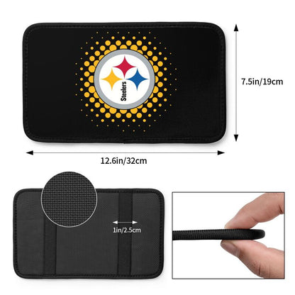 Pittsburgh Steelers Printed car armrest box cushion armrest protective cover