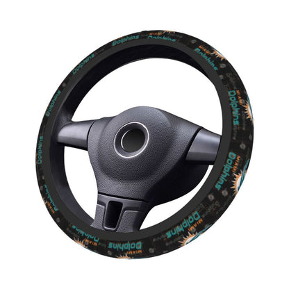 Miami Dolphins Printed elastic steering wheel cover breathable protective cover
