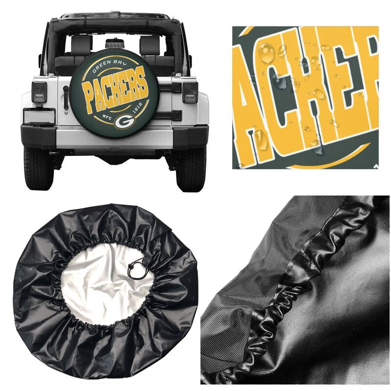 Green Bay Packers 3 Printed tire protection cover car spare tire dust protection cover