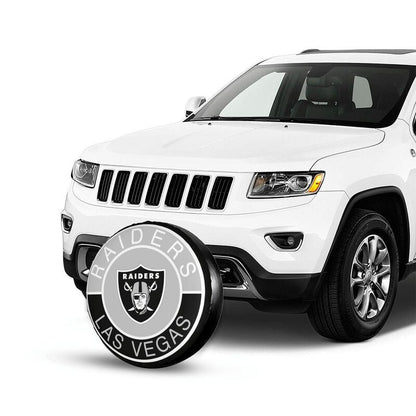 Las Vegas Raiders Printed tire protection cover car spare tire dust protection cover